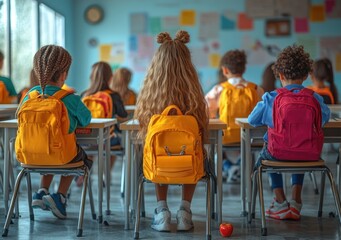 Students in a classroom setting