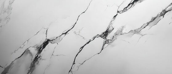 Fototapeta premium Craft a background with a smooth, polished marble texture, incorporating veins of white, gray, and black running through the surface for a luxurious, elegant look. 