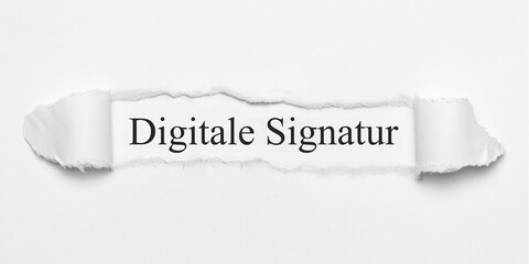 Digitale Signatur	
