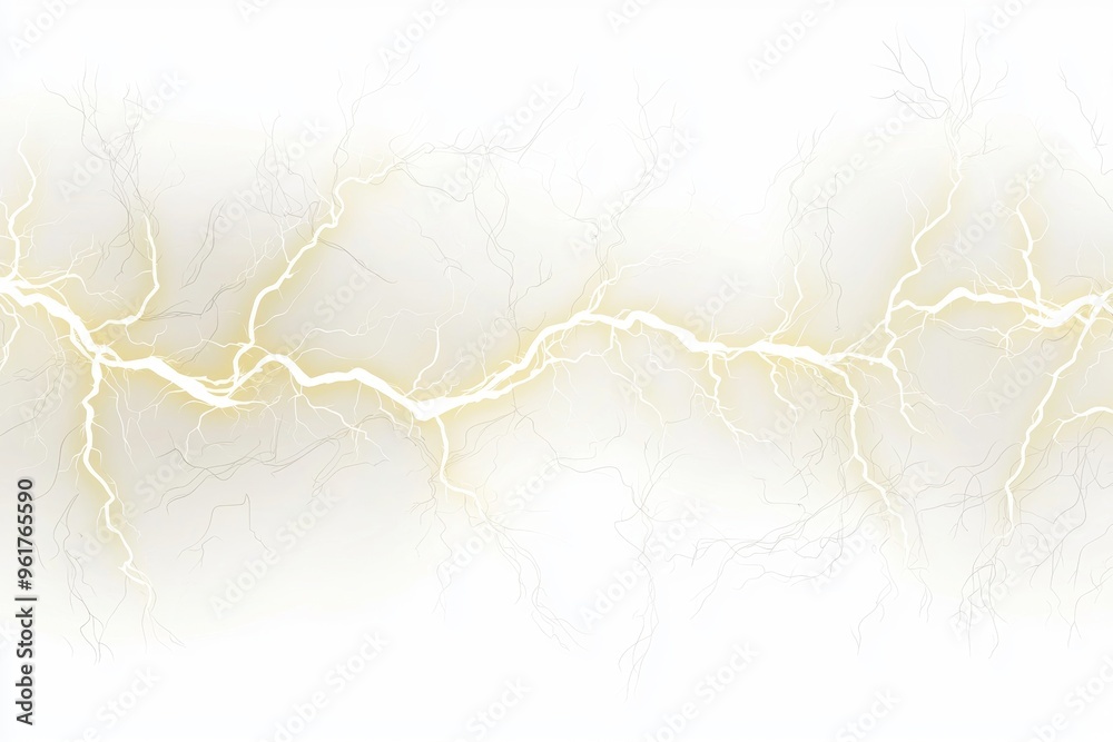 Poster Stock photo: Lightning isolated transparency background.