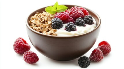 Yogurt with Berries and Granola