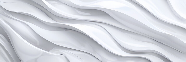Obraz premium A graceful monochromatic white wave seamlessly forms a patterned background for design endeavors, monochromatic, white wave, seamless pattern, background, design, elegant, smooth, pattern 