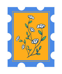 Floral Stamps Pattern