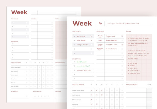 Weekly Planner For Time Management