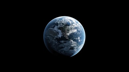 Naklejka premium Earth from Space: A Blue Marble in the Vastness of Space