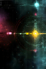 Abstract AGI visualization - Artificial General Intelligence Emerging