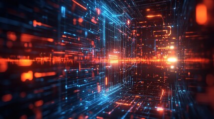 Obraz premium Abstract technology background