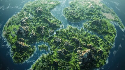 green planet earth, game map