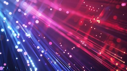 Fototapeta premium Abstract Red and Blue Light Streaks