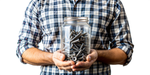 Man holding cables for an electrical project
