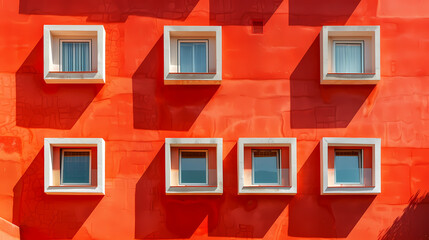 Fototapeta premium set Classic and modern family house residential apartment buildings. Real estate home property. Set Contemporary standard suburban urban village style with gable and flat roof solar panels.