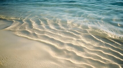 91. Smooth, soft sand with gentle ripples
