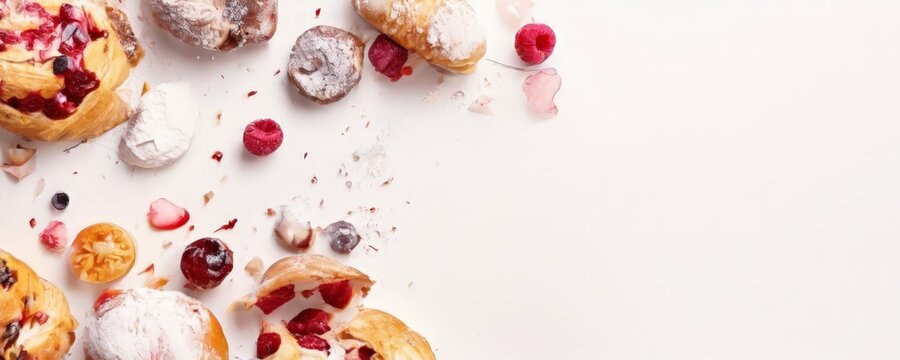 cranchis with and crances on white background