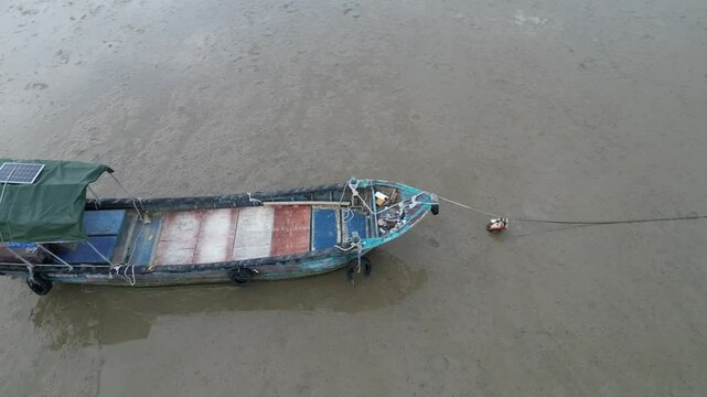 a peaceful Lau Fau San with fishing boats