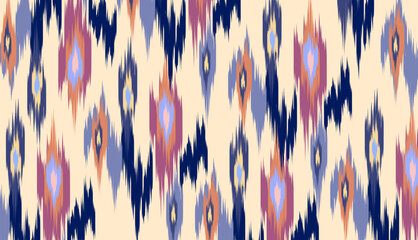 geometric ethnic vintage texture vector art design. textile fashion pattern line ikat seamless pattern and batik fabric texture asian background wallpaper geometry indian. Ethnic abstract ikat art .