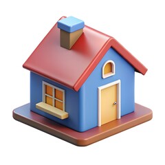 a small house on a white background for presentations, covers, etc.