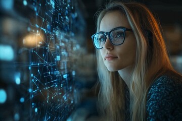 Businesswomen and future business communication