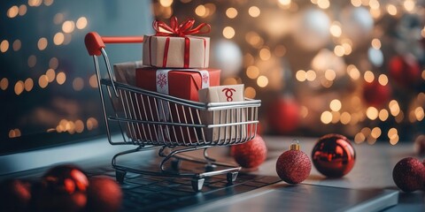 A festive online store with Cyber Monday banners.