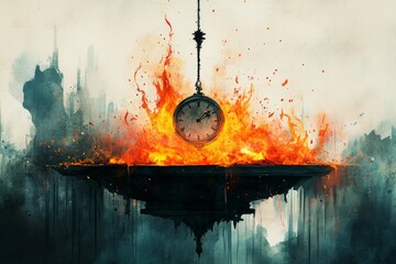 Pendulum of Flames, Pendulum clock