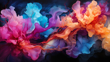 Fototapeta premium abstract-colors-ink-explosion