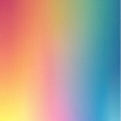 Abstract Gradient Background with Yellow, Orange, Pink, Green, and Blue Colors