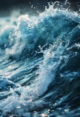 close up wave in the ocean