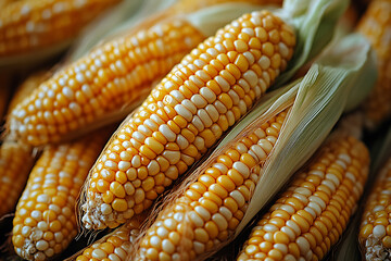 close up of Corn cob 