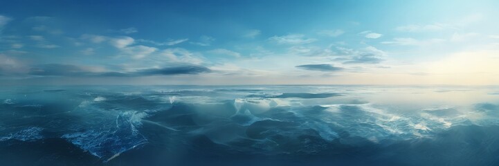 large body water with sky in the background