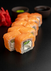 Classic Philadelphia roll with cucumber