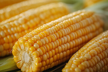 close up Corn cob 