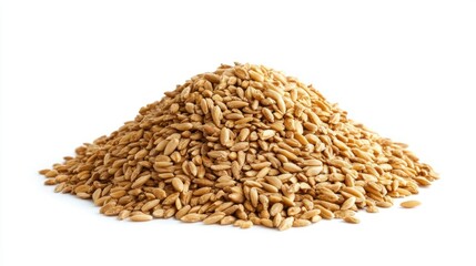 Pile of Organic Oat Groats