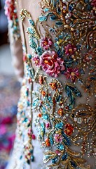 dress with colorful flowers on it