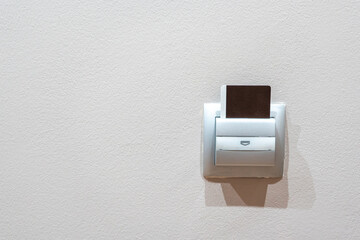 Key Card Into a Hotel Room cardreader