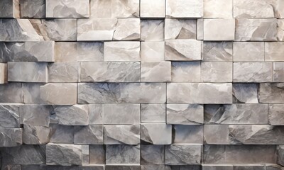 Obraz premium wall made marble blocks