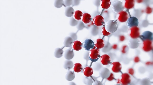 A model of a molecule DNA structure, illustrating the concept of teamwork in business