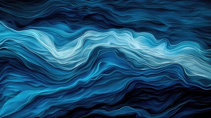 The image is a blue and white wave with a black line in the middle