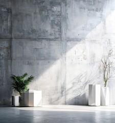 white vase with plant in it