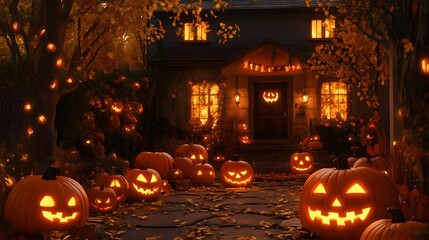 halloween pumpkin lantern