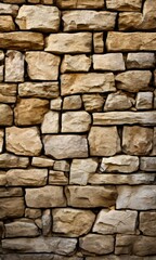 Fototapeta premium stone wall with black cat sitting on it