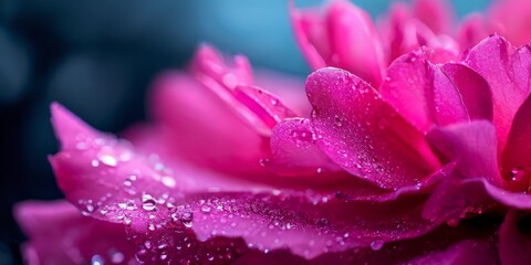 Fototapeta premium pink flower with water droplets on it