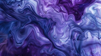 Fototapeta premium Abstract purple and blue marbled pattern.