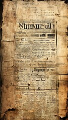 Naklejka premium newspaper with bunch papers on it