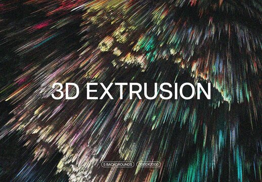 Abstract 3D Extrusion Textures