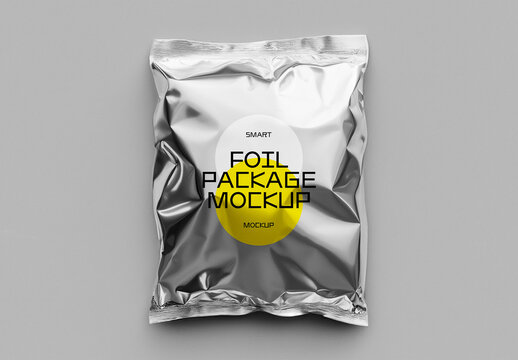 Foil Package Mockup With Generative AI