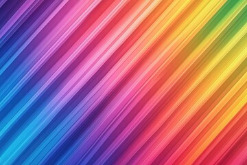 Abstract Diagonal Rainbow Stripes Pattern Background