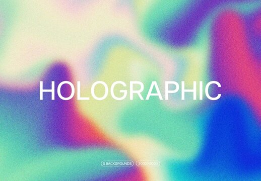Holographic Blurry Background Textures