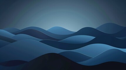 Fototapeta premium Abstract blue wave vector design, ideal for modern water themed wallpaper