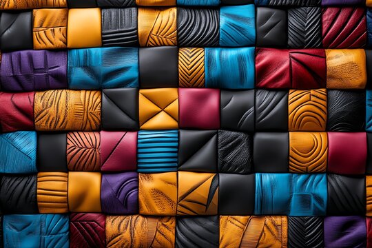 African pattern, rhythmic repetition, visual harmony creates a sense of balance and unity in the design
