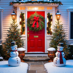 AI generates realistic illustrations Christmas decorations