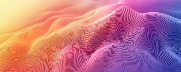Fototapeta premium Light topographic contour lines on a subtle gradient background, creating a serene visual effect. Abstract and Minimalistic Design Backgrounds